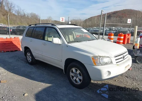 2003 Toyota Highlander V6 из США, поврежденный, VIN JTEHF21A630136248